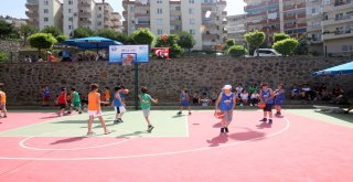 Mudanya'da Sokak Basketbolu Heyecanı.