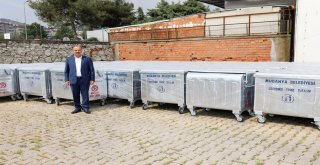 Mudanya'da çöp konteynırlarınının sayısı arttı