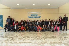 Minik öğrencilerden Nilüfer Belediyesi’ne ziyaret