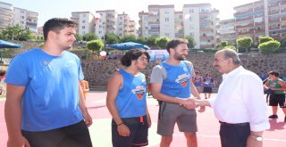 Mudanya'da Sokak Basketbolu Heyecanı.