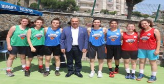 Mudanya'da Sokak Basketbolu Heyecanı.