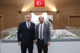 Başkan Aktaş,son ziyaretini Yıldırım Belediyesi’ne yaptı.