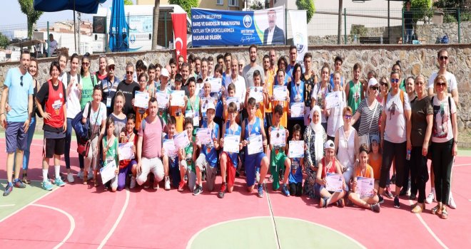 Mudanya'da Sokak Basketbolu Heyecanı.