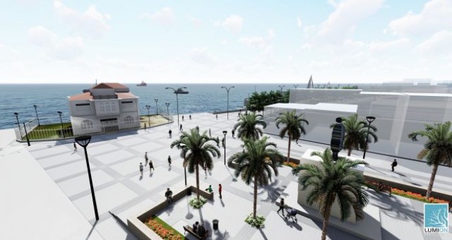 Mudanya Belediyesi Mütareke Meydanı'nı yeniliyor.