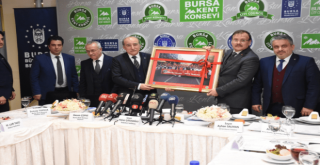 Bursa Kent Konseyi,Çavuşoğlu’nu konuk etti