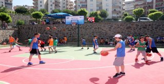 Mudanya'da Sokak Basketbolu Heyecanı.