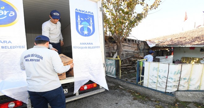 Büyükşehir'den 160 bin aileye  gıda yardımı.