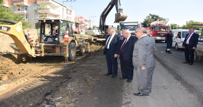 Başkan Albayrak Üstyapı Çalışmalarını yerinde İnceledi