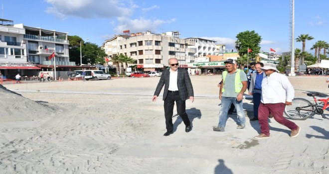 Balıkesir'de  Kordon düzenlemesi tamamlanıyor.